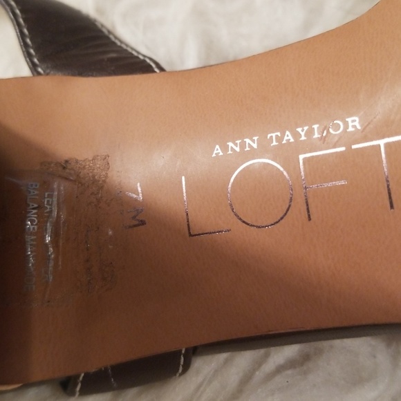 Ann Taylor Sz 7 Basket Weave 3.5 Heels - Picture 8 of 8